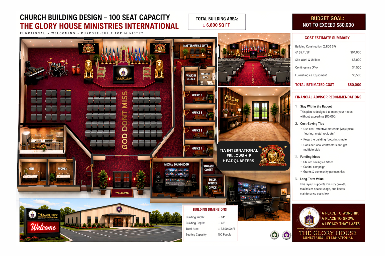 The Glory House Ministries International — new church building